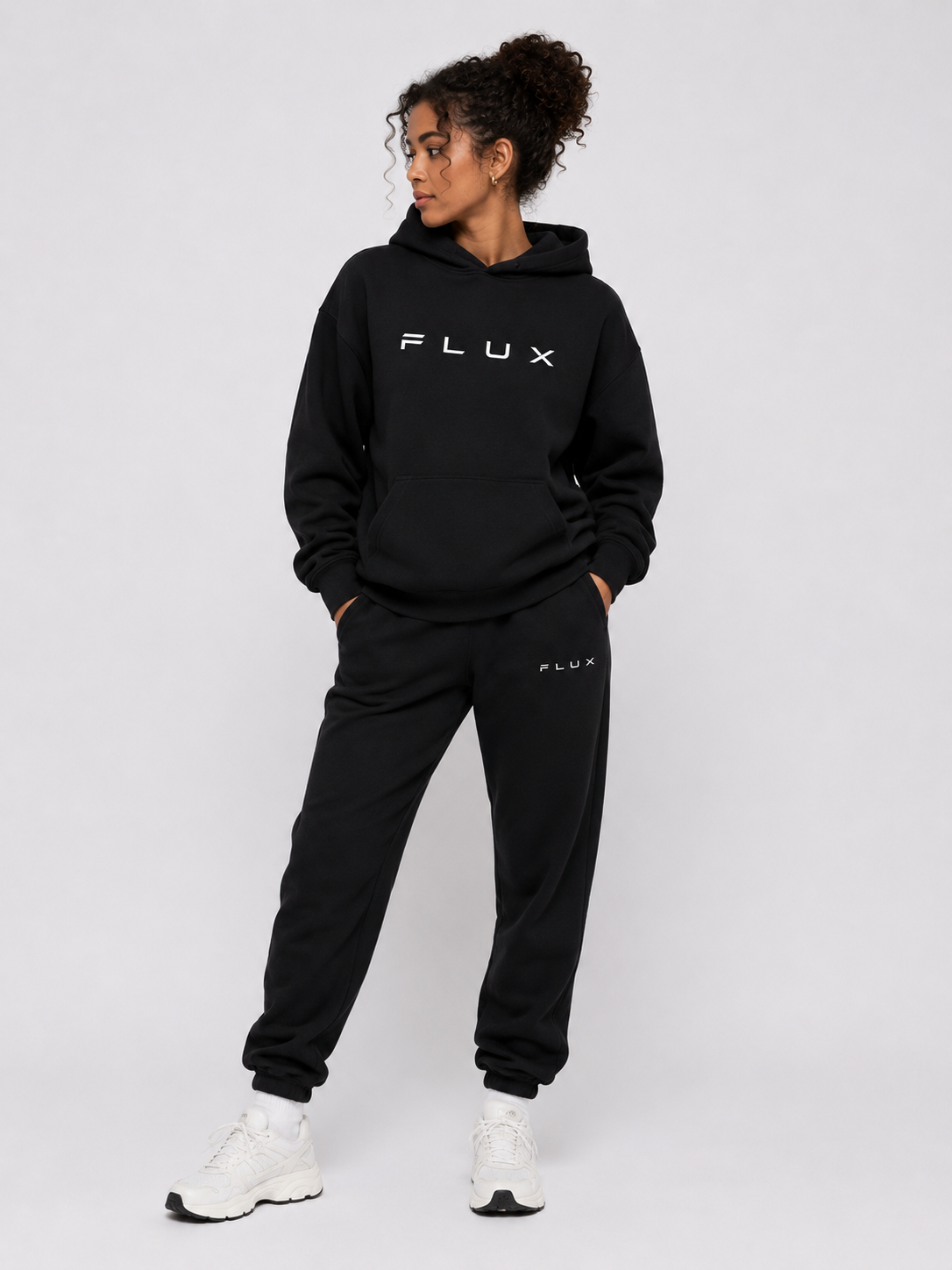 FLUX Essential Tracksuit — Black view 1