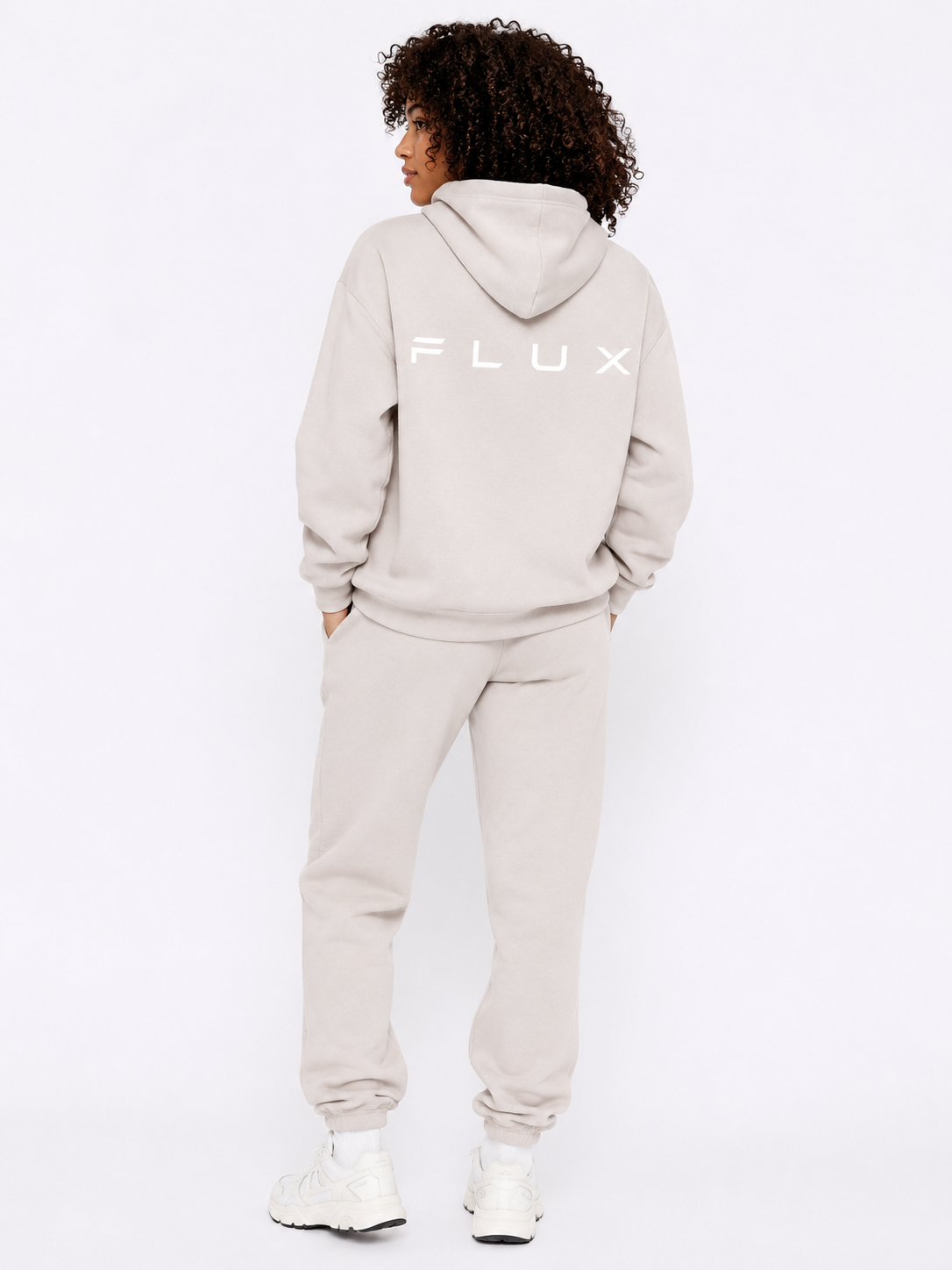 FLUX Essential Tracksuit — Stone view 3