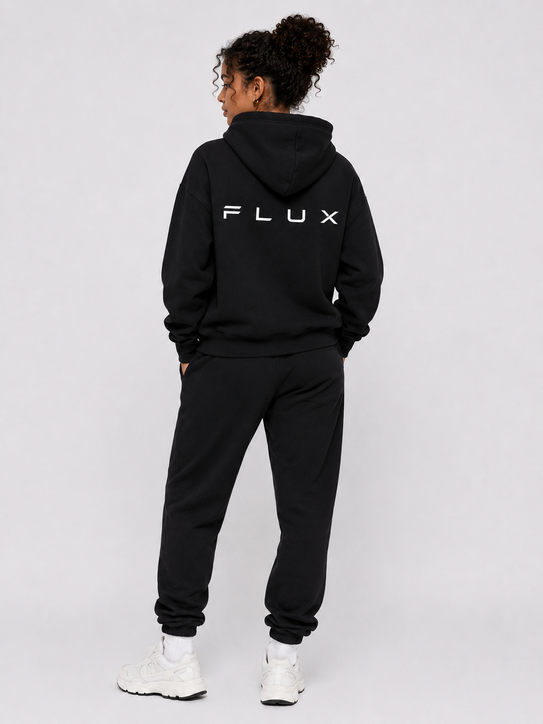 FLUX Essential Tracksuit — Black view 3