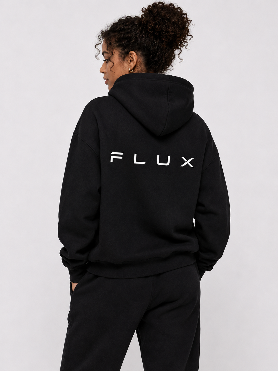 FLUX Essential Tracksuit — Black view 2